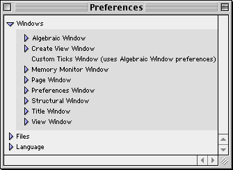 The GrafEq Preferences Window